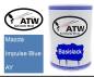 Preview: Mazda, Impulse Blue, AY: 500ml Lackdose, von ATW Autoteile West.